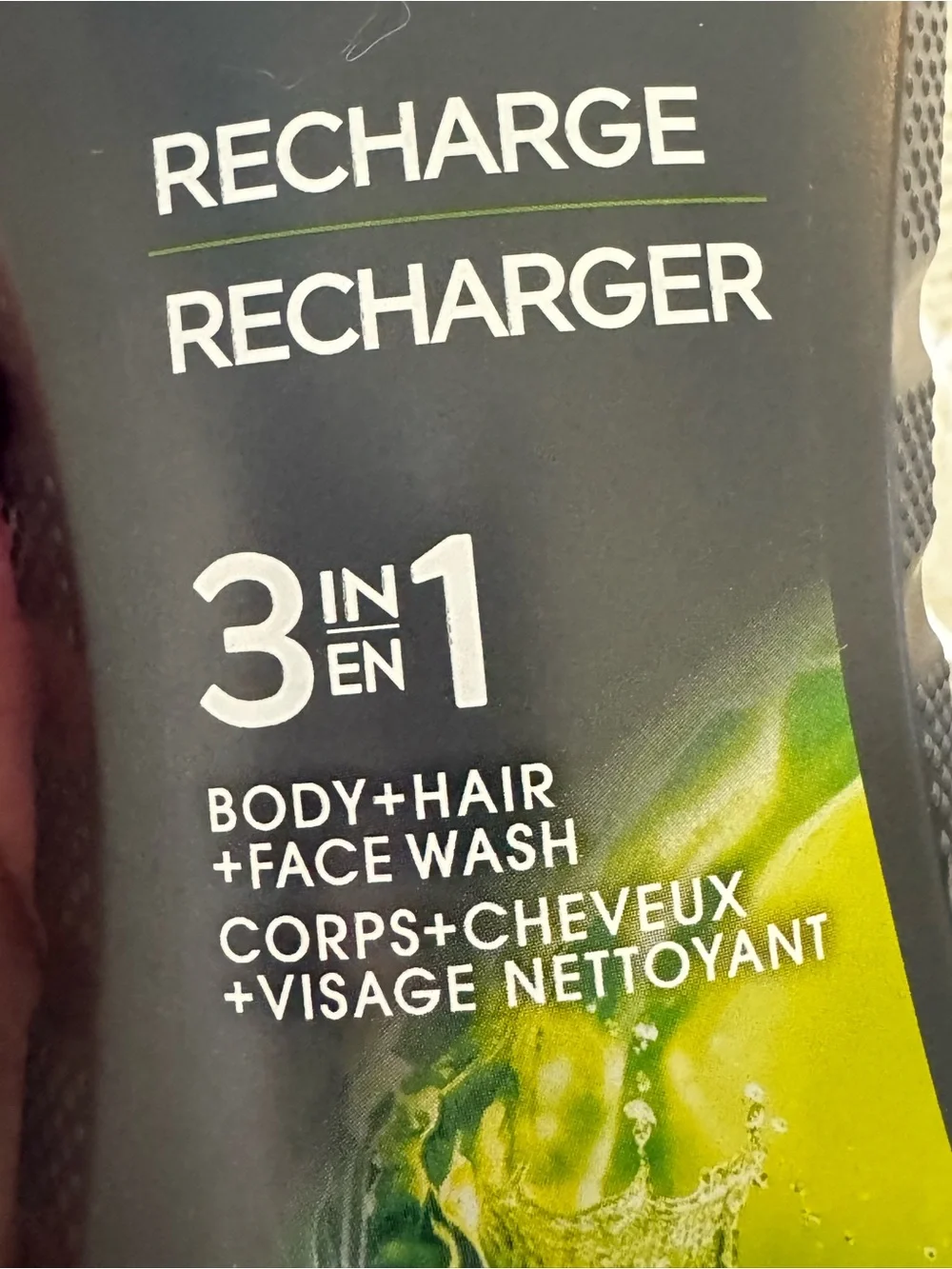 Dial Men Recharge 3-in-1 Body Wash, Hair & Face Cleanser – Cedar Leaf Scent, 16